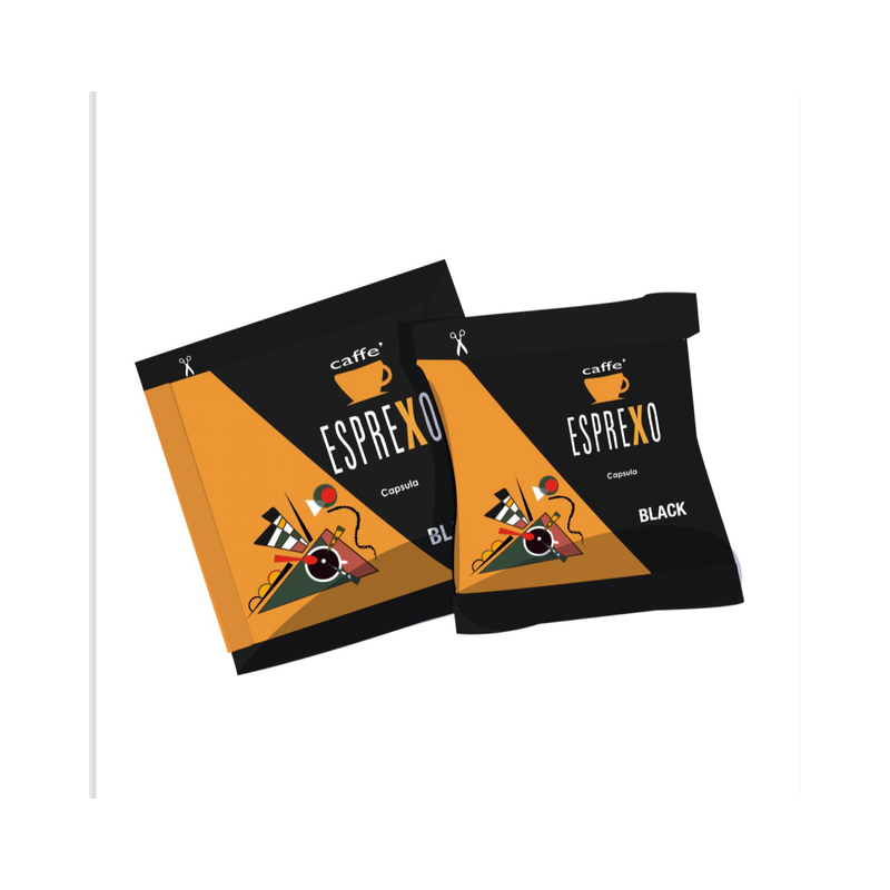 Caffè Esprexo Miscela BLACK | 100 Capsule Leggere e Profumate