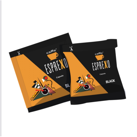 Caffè Esprexo Miscela BLACK | 100 Capsule Leggere e Profumate