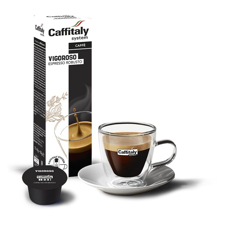 Caffitaly Vigoroso Box 10 Capsule - Il Caffè Più Forte e Intenso