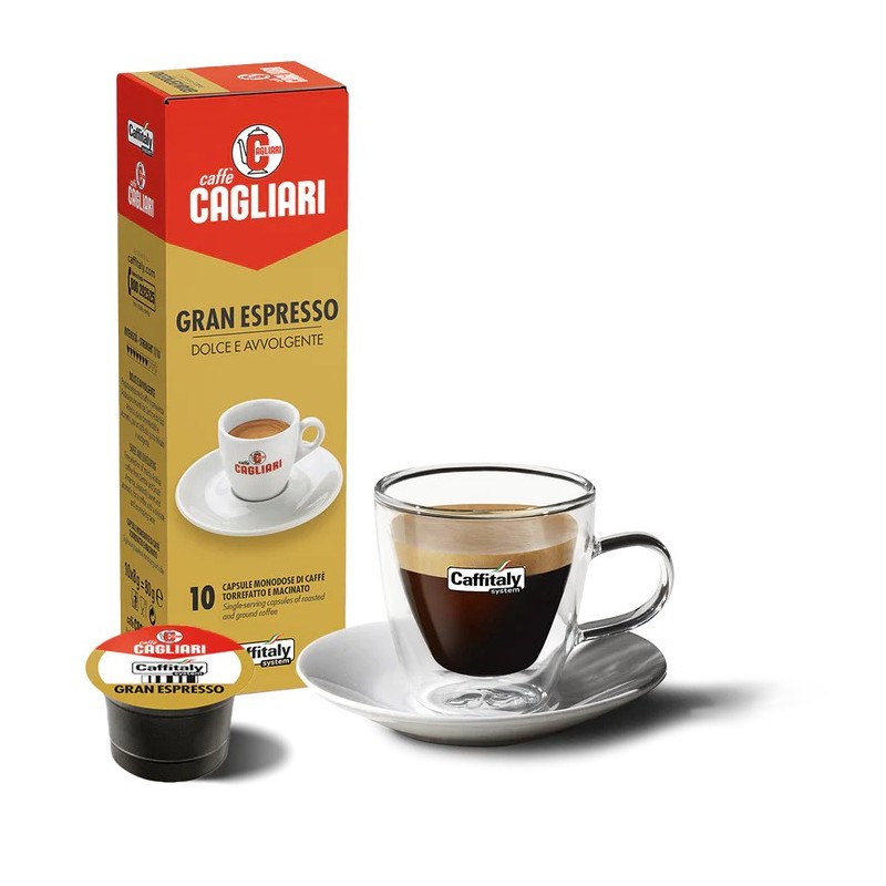 Capsule Caffitaly Cagliari Grand Espresso (10 pz) - Intensità 7